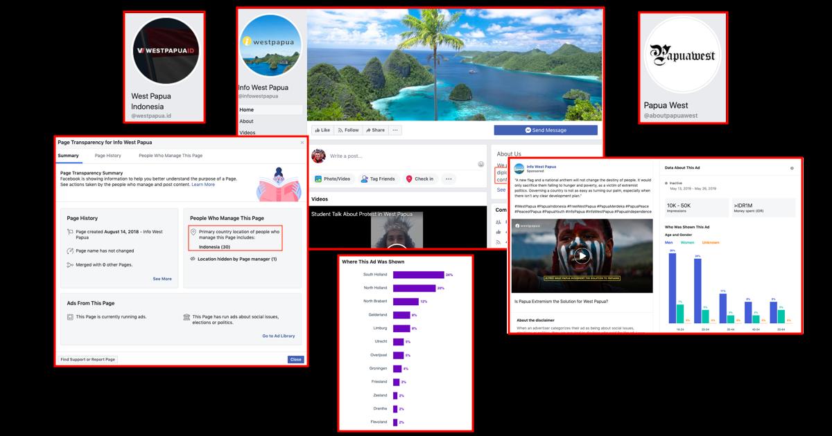 This pro-Indonesian Government bot network is also using  @Facebook ads to target European countries with propaganda videos and infographics using the  #Freewestpapua &  #Westpapuagenocide tags - here's a continuation of an  #OSINT thread of analysis into FB Ads & disinformation
