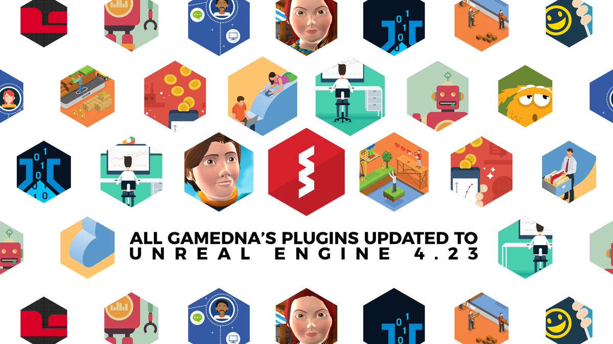 gameDNAstudio's tweet photo. All our plugins are updated to #UnrealEngine 4.23: https://t.co/g3dsoAhbgA 🤓🎮🕹️

#UE4 #gamedev #indiedev #development #indie #videogames #mobilegames https://t.co/1kAkCwmAq5