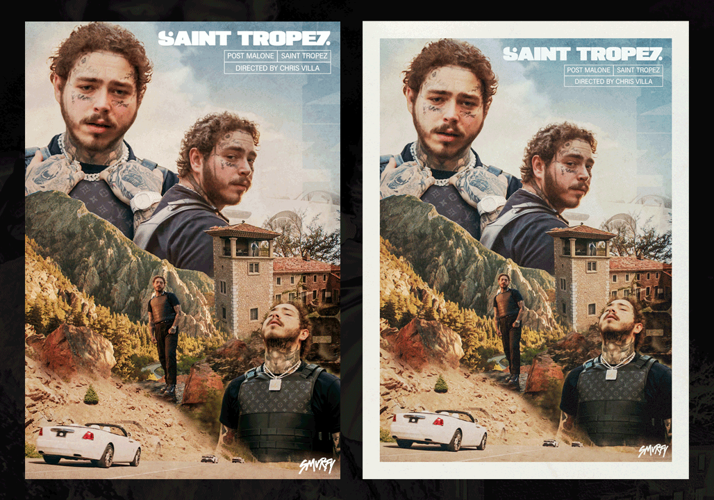 SmurfyJCK's tweet photo. "@PostMalone - Saint-Tropez"
Poster design by me, inspired by the video
Support appreciated https://t.co/gFamYGUcnP