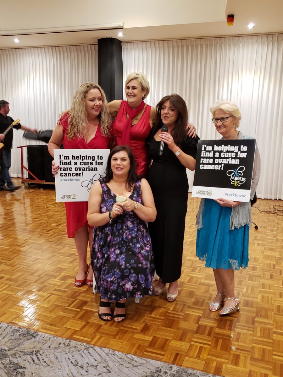 CEM_Hudson's tweet photo. #ROCKforROC great org. shining light on #RareOvarianCancers &amp; giving hope by putting on a fab night in #Shellharbour to raise much needed funds for #research. #Superhero Dr @SimonChuster was there to talk about his research &amp; the work he leads. #medicalresearch #savinglives
#GCT https://t.co/9G23zjgKrp