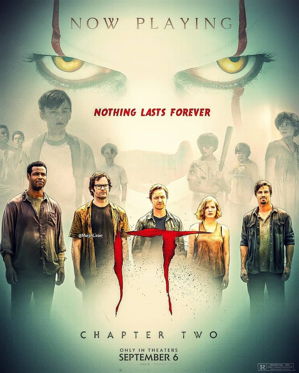dimeragurl's tweet photo. #Repost @murphloser
• • • • • •
Go Watch IT End, you won't regret IT *
* "Nothing Lasts Forever". Mike Hanlon * *
#it #itmovie #itcast #itchaptertwo #stephenking
#youllfloattoo #derryiscalling #losersclub #pennywise
#andymuschietti #JayRyan https://t.co/zCCgHXo3mx