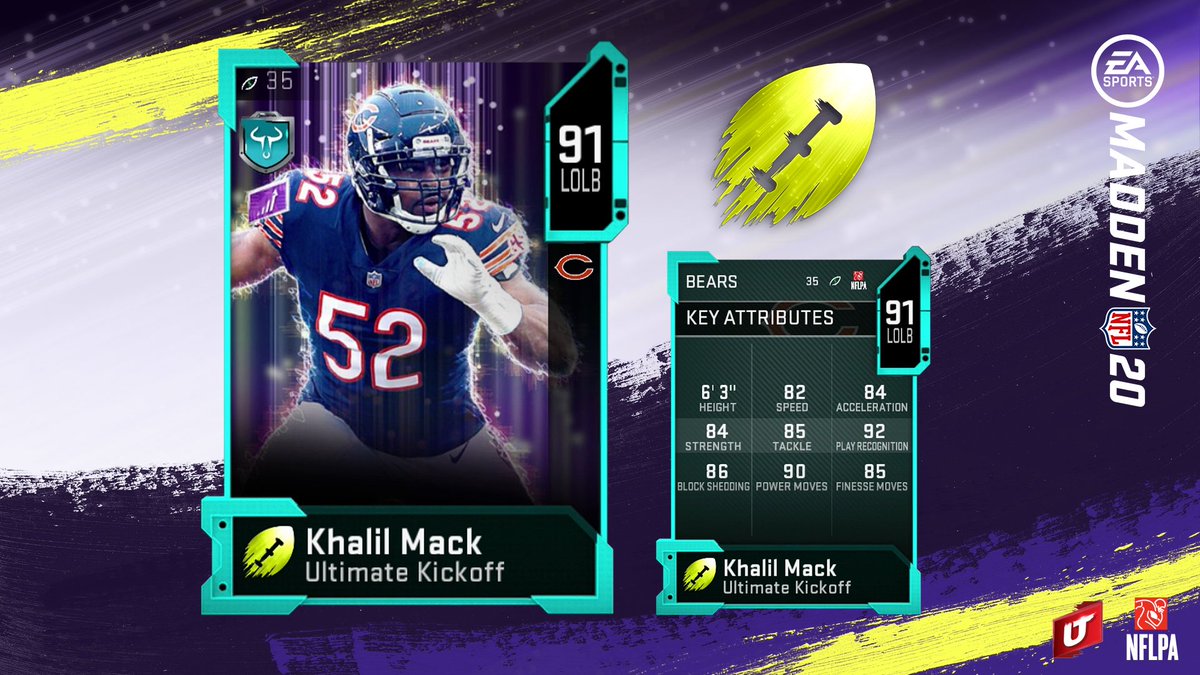 <a href="/DeAndreHopkins/">Deandre Hopkins</a> <a href="/RSherman_25/">Richard Sherman</a> <a href="/AaronRodgers12/">Aaron Rodgers</a> And last but certainly not least from the Windy City... <a href="/FiftyDeuce/">Khalil Mack</a>! 

Catch the full program reveal + more on GMM tomorrow! 

REMINDER: Early start at 10 AM ET! #Madden20 

twitch.tv/eamaddennfl