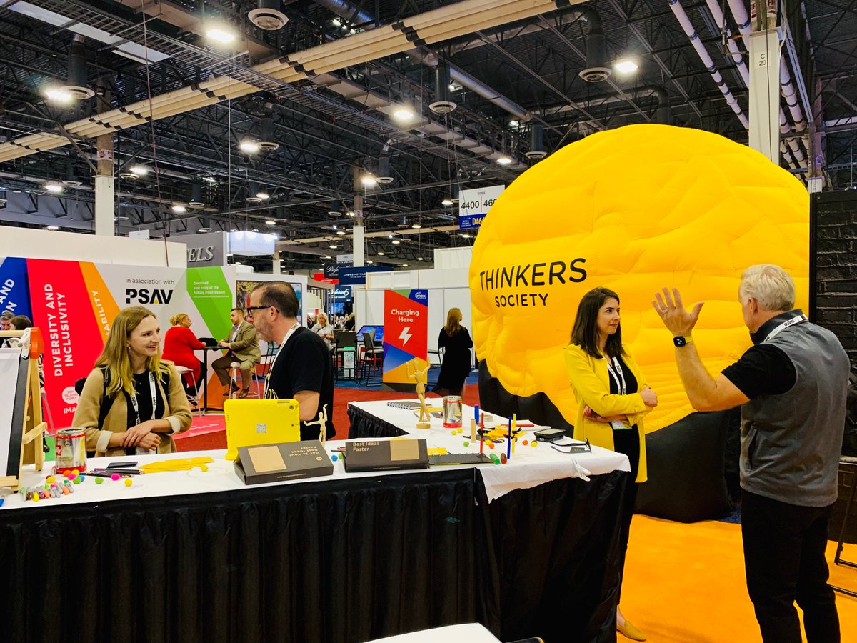 THINKERSbrain's tweet image. 2 down, 1 to go ✔️ Rest your brain...let’s THINK even BIGGER &amp;amp; more creatively on our last day at #IMEX19! 

#thinkcreateshare #thinkerssociety #sixstarimex #meetingsandevents #corporategifting #creativethinking