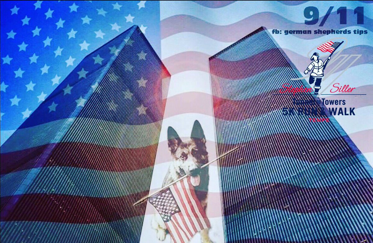 Remembering the Four-Legged Heroes of the 9/11 Rescue and Recovery
#T2Ttempe #T2TRun #DogsOf911  #servicedogs #workingdogs #rescueandrecovery #honorourheroes #NEVERFORGET