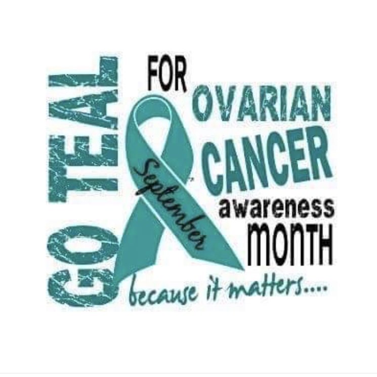 dcromerjr's tweet photo. September is Ovarian Cancer Awareness Month...Teal is in! https://t.co/fQHqh1hm1E