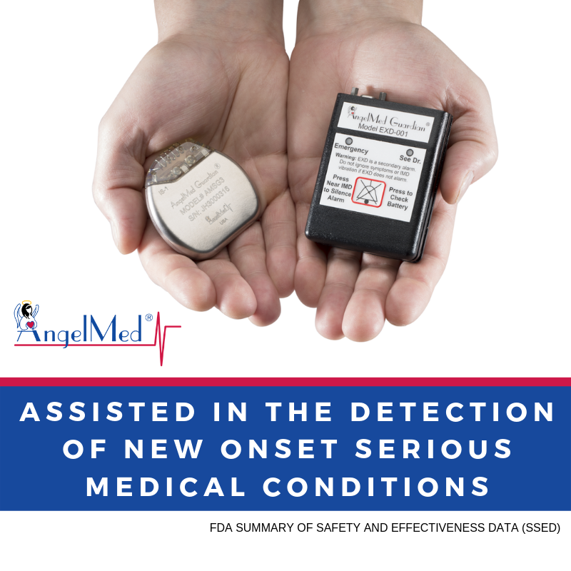 AvertixMedical's tweet photo. Straight from the FDA! The AngelMed Guardian System is an implantable cardiac monitor with patient alerting capability and an additional external alarm device. To learn more visit us at https://t.co/1CwyqdPCzr #ThisIsYourHeartSpeaking #HeartAttacks #ACS #Cardiology #AngelMed ❤️ https://t.co/1E4jpP5bLr
