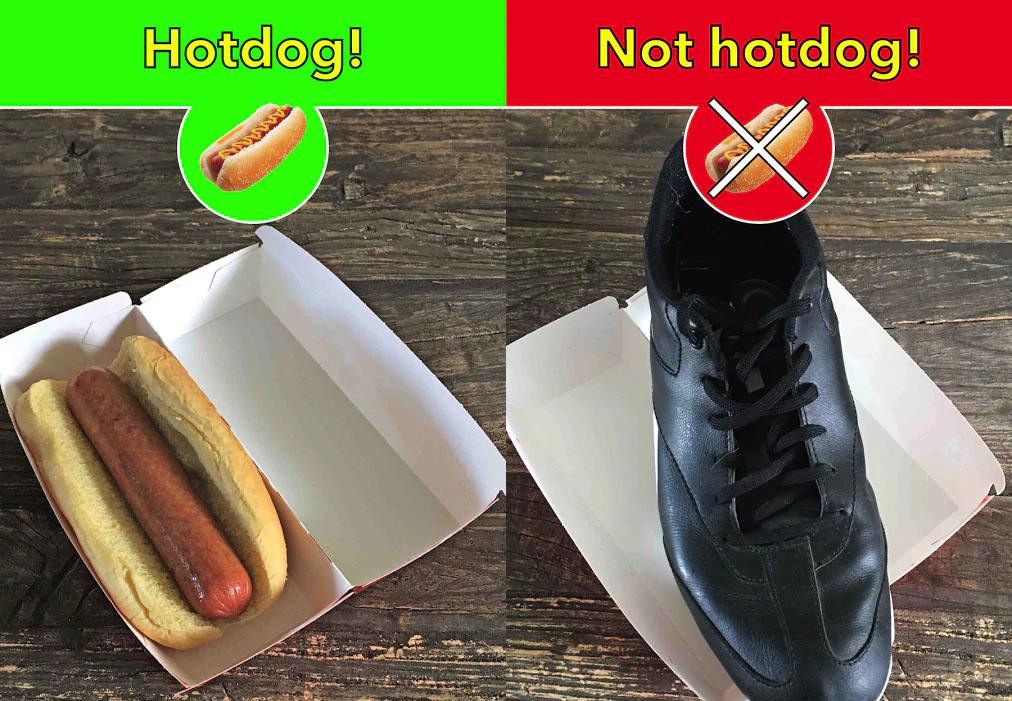 Not hot dog app from Silicon Valley Show