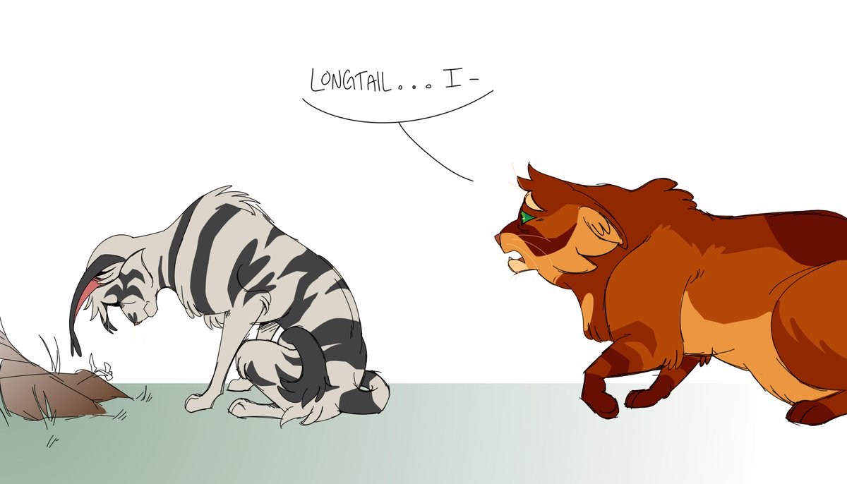 sadmachlne666's tweet photo. whats better than this? just two emotionally constipated bros having a moment (1/3)
#warriorcats #longfire https://t.co/jRqbO9KG5C