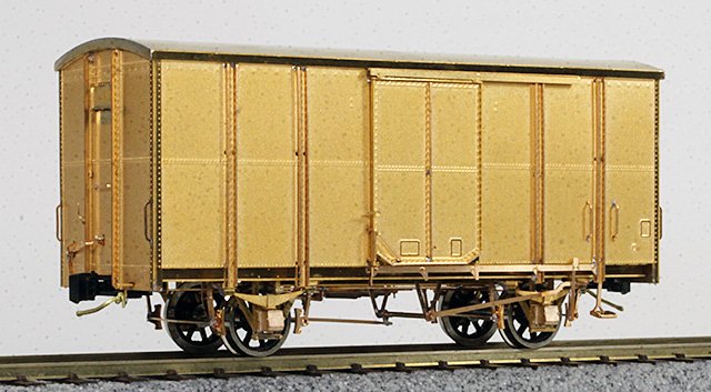 ワールド工芸真鍮製１６番国鉄スム１形鉄側有蓋車組立キット完成品 ワールド工芸真鍮製１６番国鉄スム１形鉄側有蓋車組立キット
