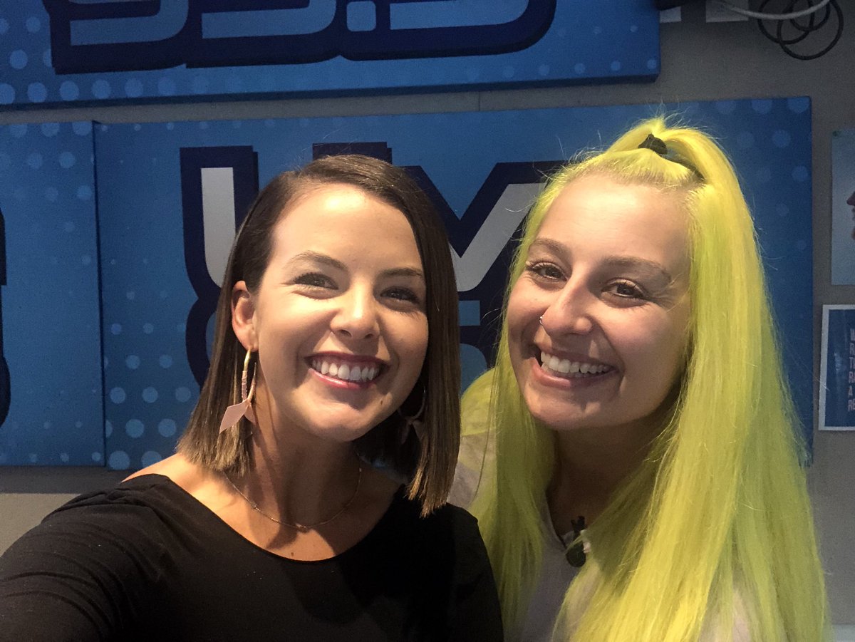 GenevieveReaume's tweet photo. After nearly a year of both putting our hearts into @kindisbetter, I FINALLY got to meet @dudeitsice!! It was SO fun checking out @live955 & talking with Ice about her #kindisbetter work. Tune in #LiveOnK2 - the story I did with her is coming up in this hour! https://t.co/JLVsmm3AXA