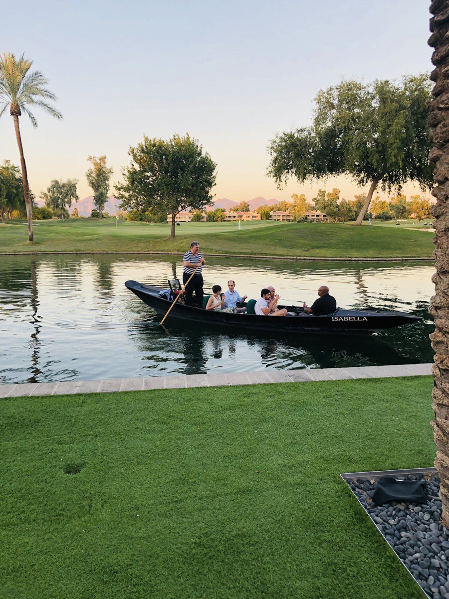 ERadSociety's tweet photo. #ASER2019 welcome reception! Great drinks, great food, great friends 👏👍🏻😁 and there’s a gondola!!! https://t.co/OxygGv7lUK