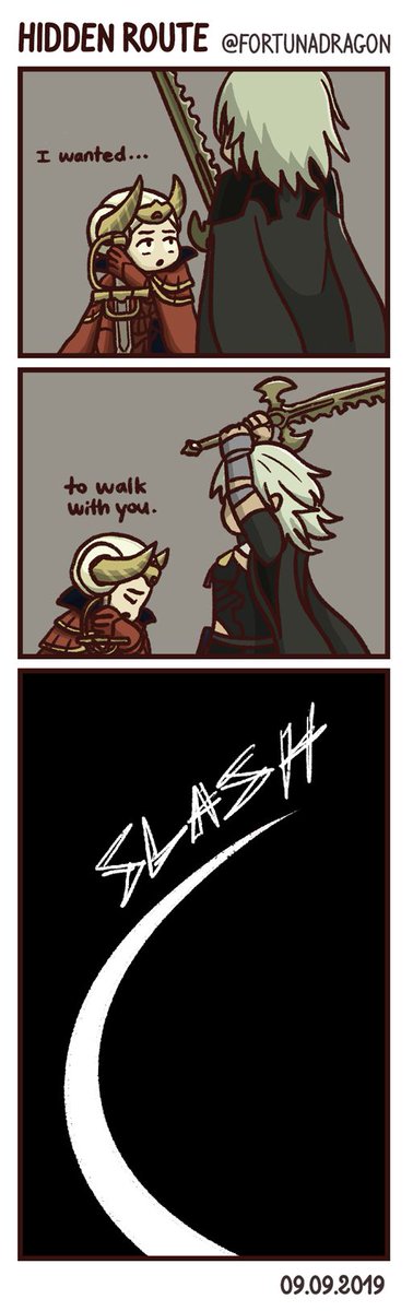 when you don't go B.E. route, but still love edelgard

#FE3H #FireEmblemThreeHouses #FE3HSpoilers #edeleth 