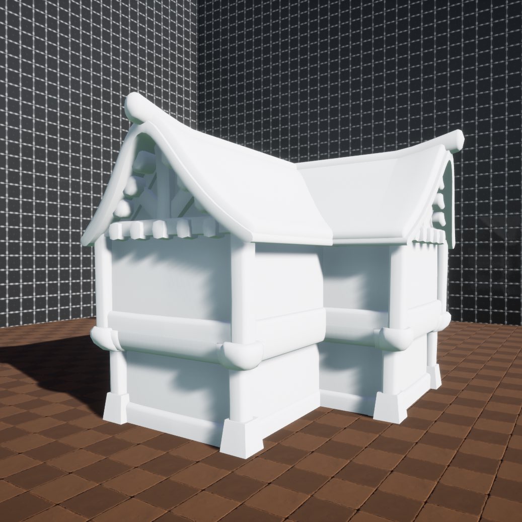 OverThrone_S's tweet image. Early House Model Bases by Sebastian Calero #OverThrone #bossbattle #bossfight #gaming #games #indiedev #indiedeveloper #model #house #test