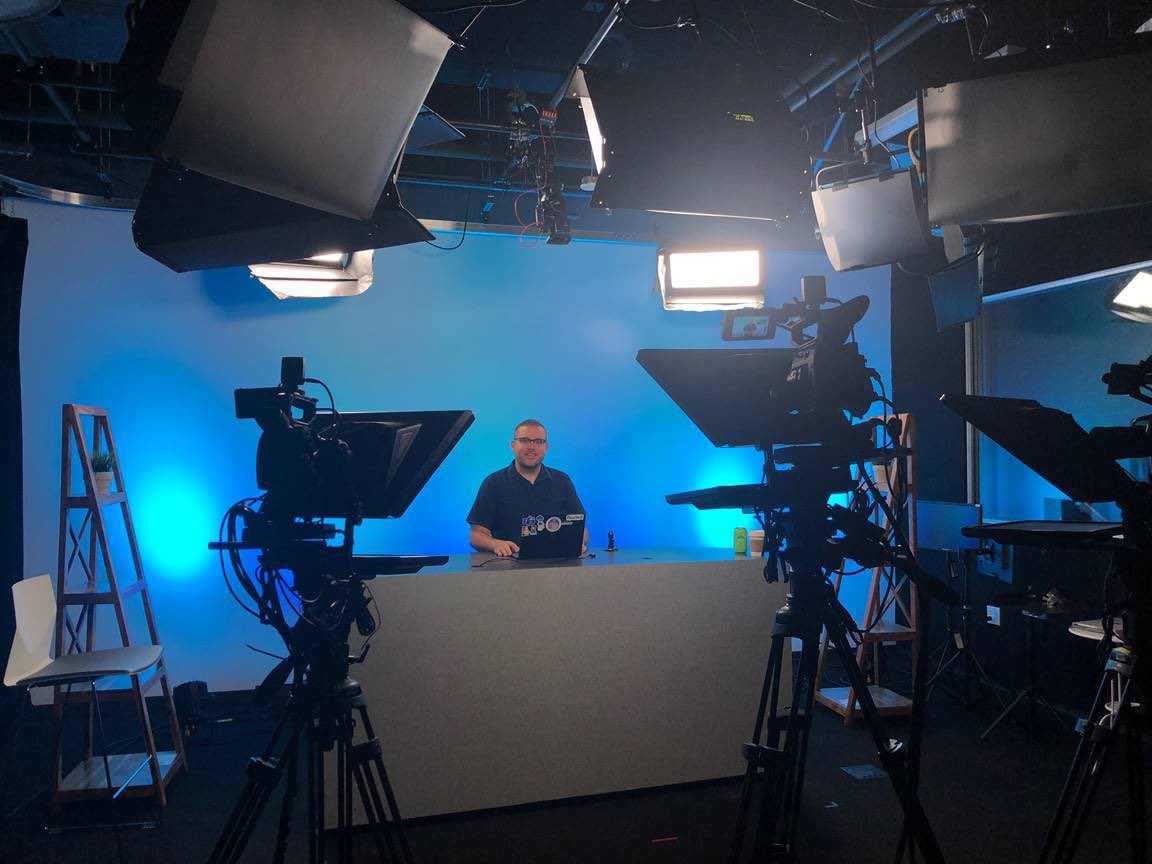 JonJLevesque's tweet image. From #FlowConf2019 directly to The Microsoft Studios to shoot an upcoming webinar! #LifeInTheCamera