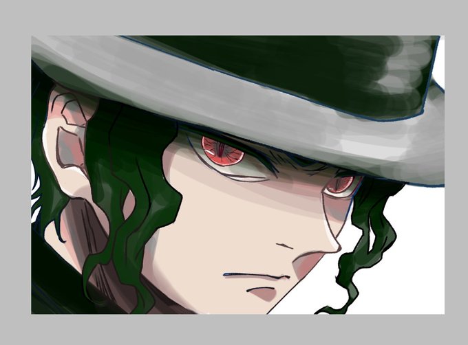 みかちさんがTwitterに投稿した鬼舞辻無惨(鬼滅の刃)のイラスト。