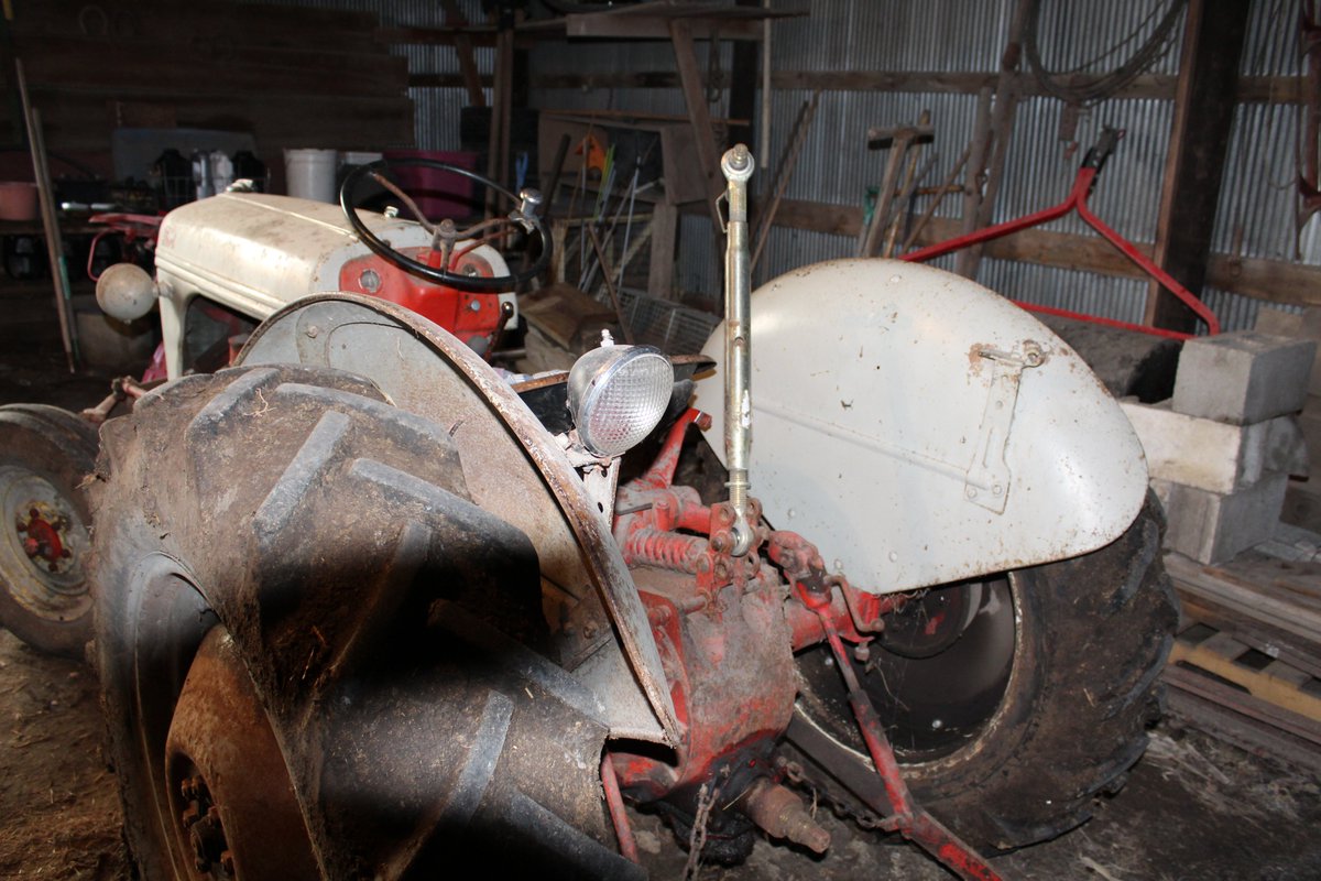 NevadaFFA's tweet photo. Eric Sporrer's Ford 8N tractor project, grandfather bought tractor in 1949 with cultivator, plow, 3 pt blade, to farm with #tractor #family #heritage #barnfresh #challenge #nevadacubpride https://t.co/VxPqb4YFhc