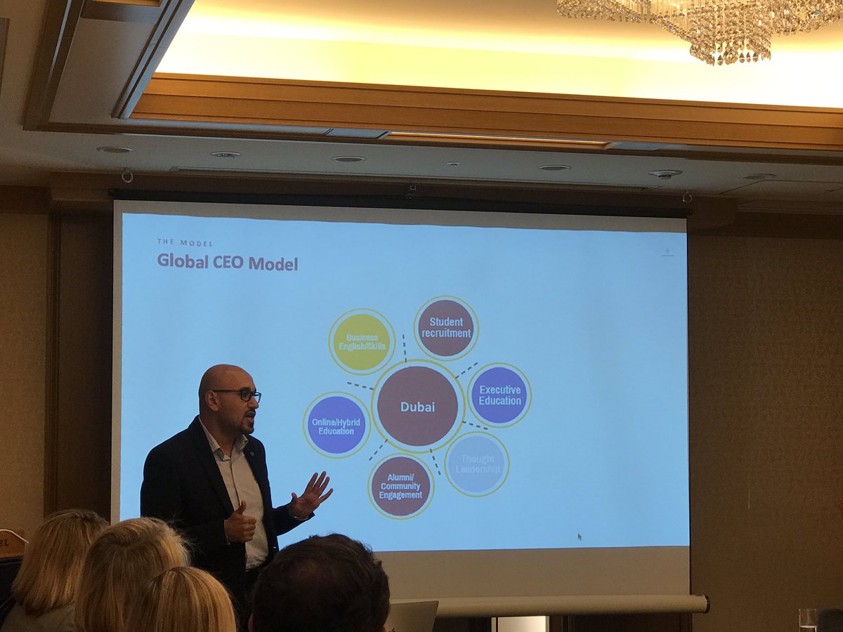 ThunderbirdAfr's tweet photo. The #indefatigable Mo, #Director of Marketing and #DubaiHub lead sharing the @Thunderbird transformation actions in making the region #FutureReady. @deankhagram #TGAN19 @ASU @asufoundation. #MoRocks! https://t.co/cwMuQcVPwc