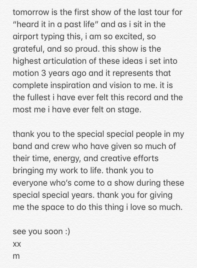 maggierogers's tweet photo. thank you 🕊 https://t.co/PWXJICdOYb