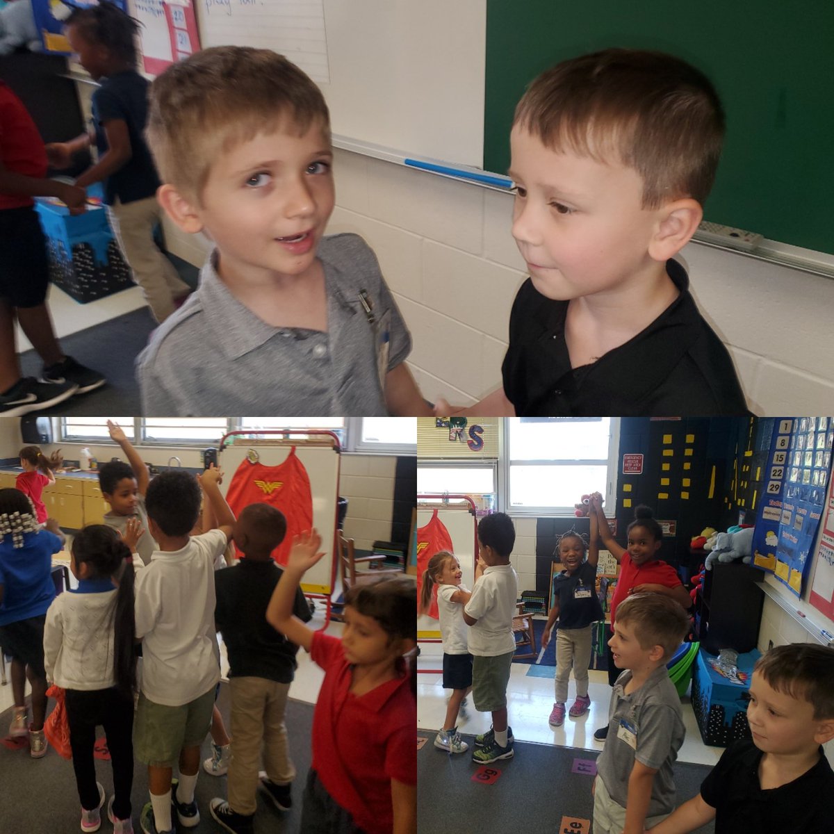 KNGeyer8's tweet image. Practicing our communication and comradery in our Super Kinder 🦸‍♀️ Class! #VCSWhatifWednesday #VCSCM #FiredUp #Kagan  #SDEistheplacetobe @sdedragons