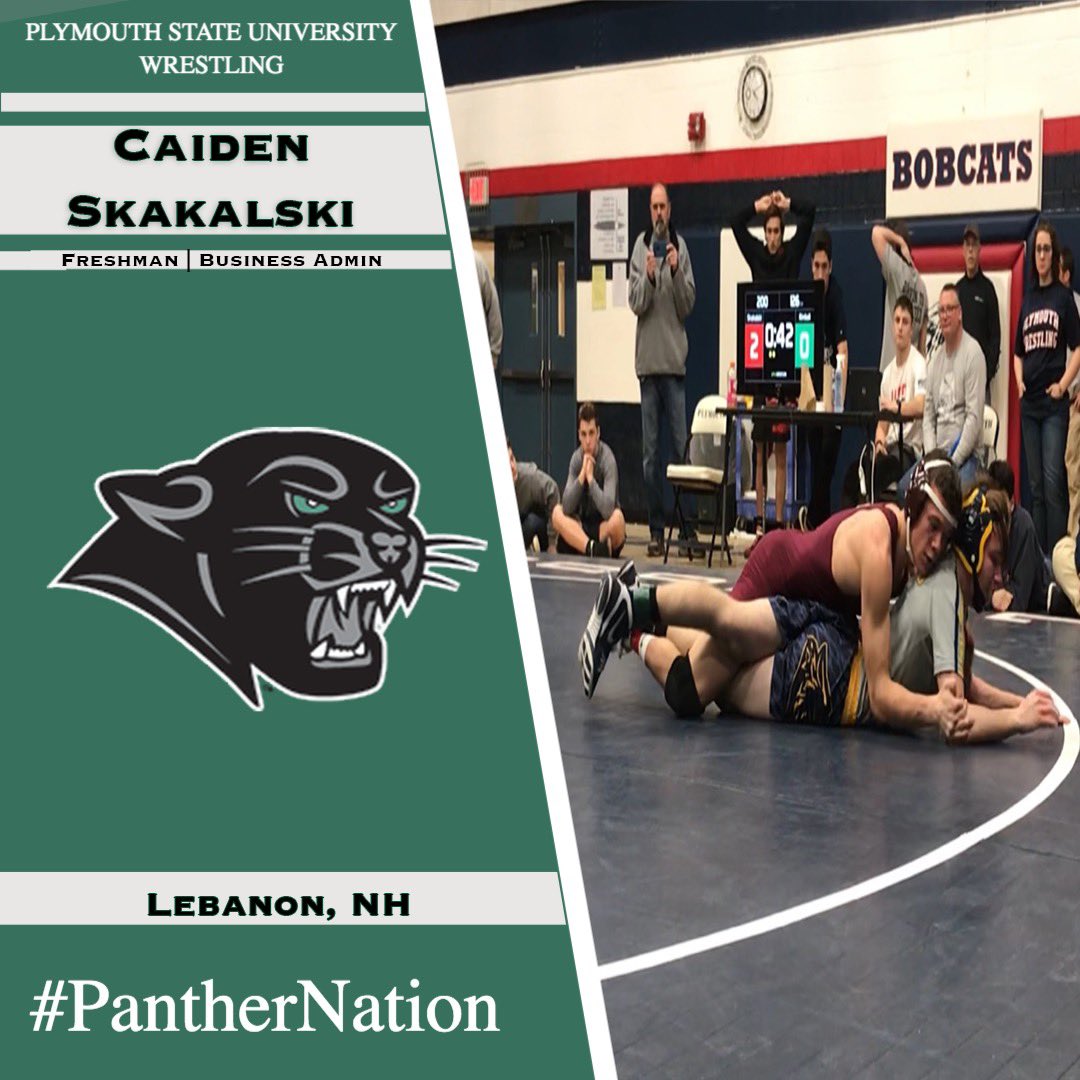 Wrestle_State's tweet photo. Class of 2023: Caiden a native of New Hampshire comes to us from Lebanon with a 24-6 season record, 3rd at MOC’s
2nd at D3 States.
#studentathlete #pantherpride #psupanthers https://t.co/utYTF7sPnq