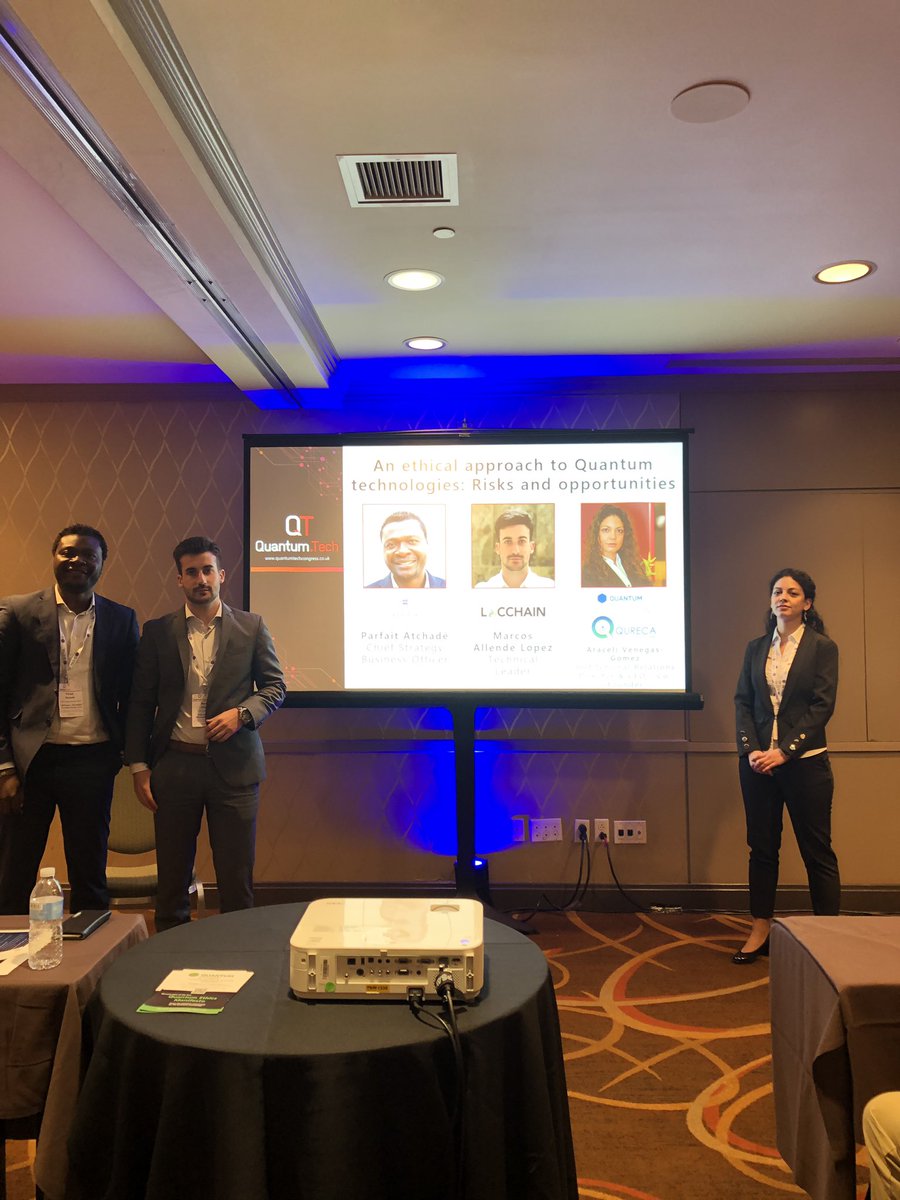 pifparfait's tweet photo. It has been great to participate in the #Quantumtech_ event in Boston. Many thank to the organization and to @LighthouseDIG. Great challenges and conversations. Very glad to have shared panel with Araceli Venegas-Gomez and Marcos Allende López
#quantumethicsmanifesto #LDIG #bqb https://t.co/RnhKOHqABW