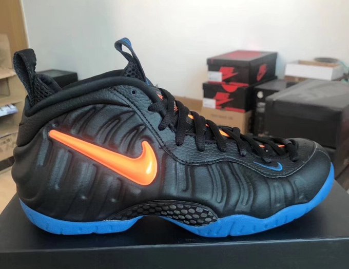 black and blue foamposites 2019