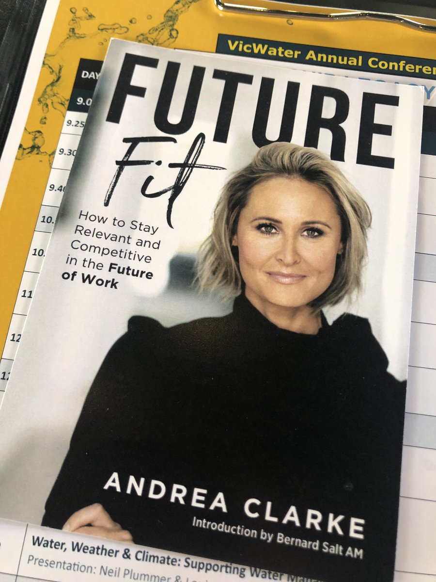 VicWater_'s tweet photo. Andrea Clarke gave us all some food for thought on how work practices are changing and how we should adapt to stay ‘Future Fit’ at @VicWater_ Annual Conference this morning.
#futurefit #annualconference #adapt #foodforthought #work #changing #LL2035 https://t.co/jHhRPycUQw