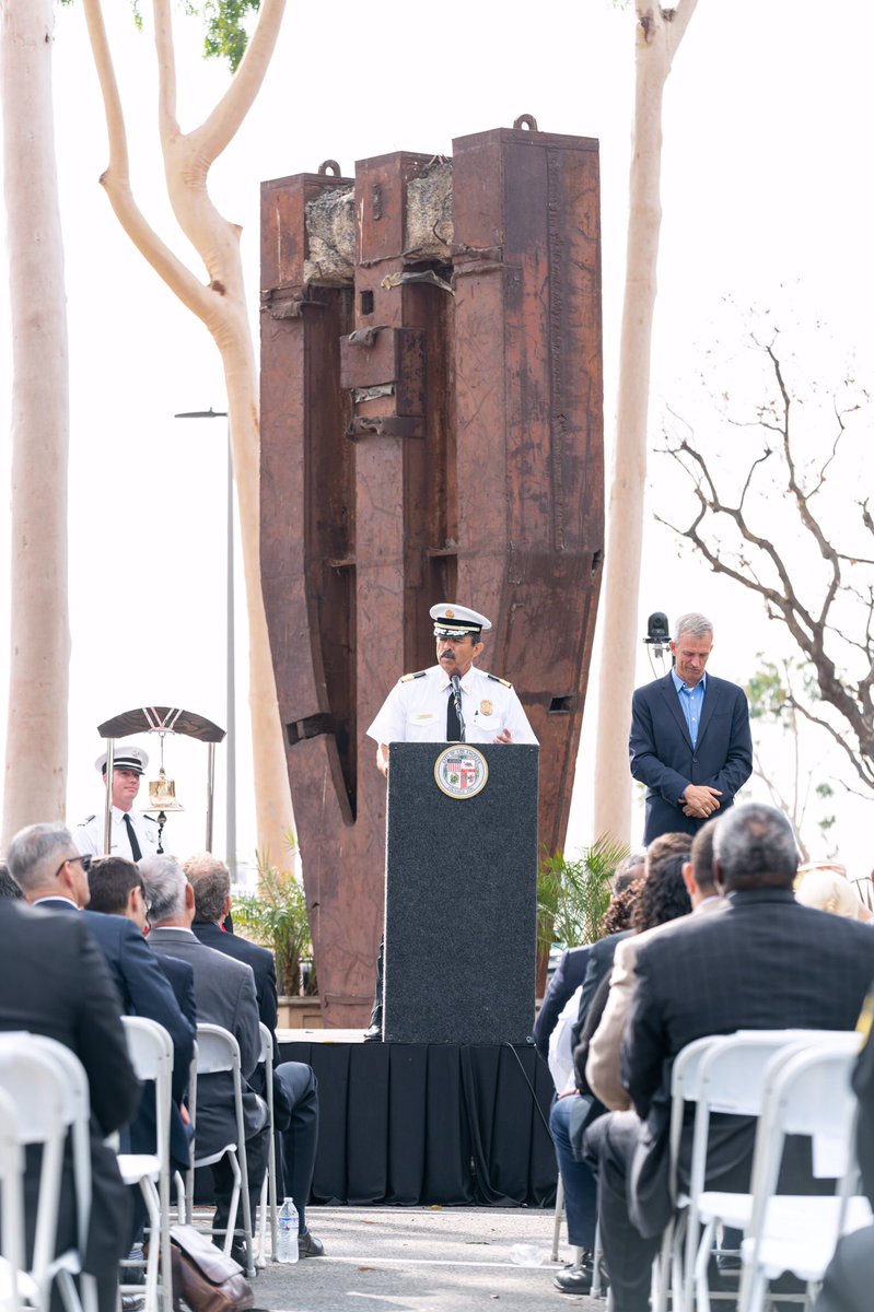 It’s always my distinct honor to represent the men & women of your @LAFD when we reflect upon the nearly 3,000 lives taken too soon on September 11, 2001. #NeverForget