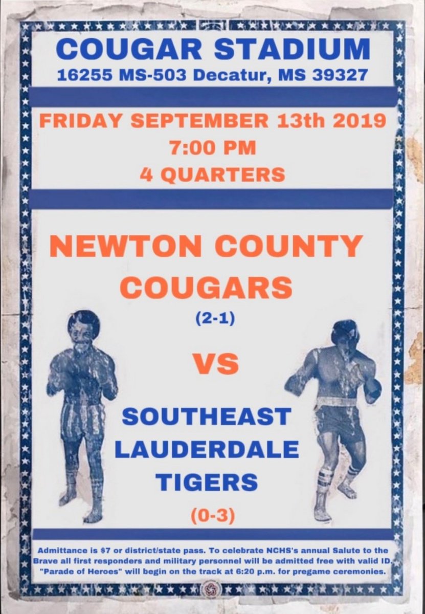 NCHSCougars's tweet photo. Friday's pep rally theme is Fight Night in celebration of Rocky Balboa and Apollo Creed in the Rocky movies (see pics). Let's knock-out the SEL Tigers on Friday! Cheerleaders will be selling eye black and patriotic tattoos Friday morning.
#red
#white
#andblue
@JungleNchs https://t.co/BYxvwHpmIx