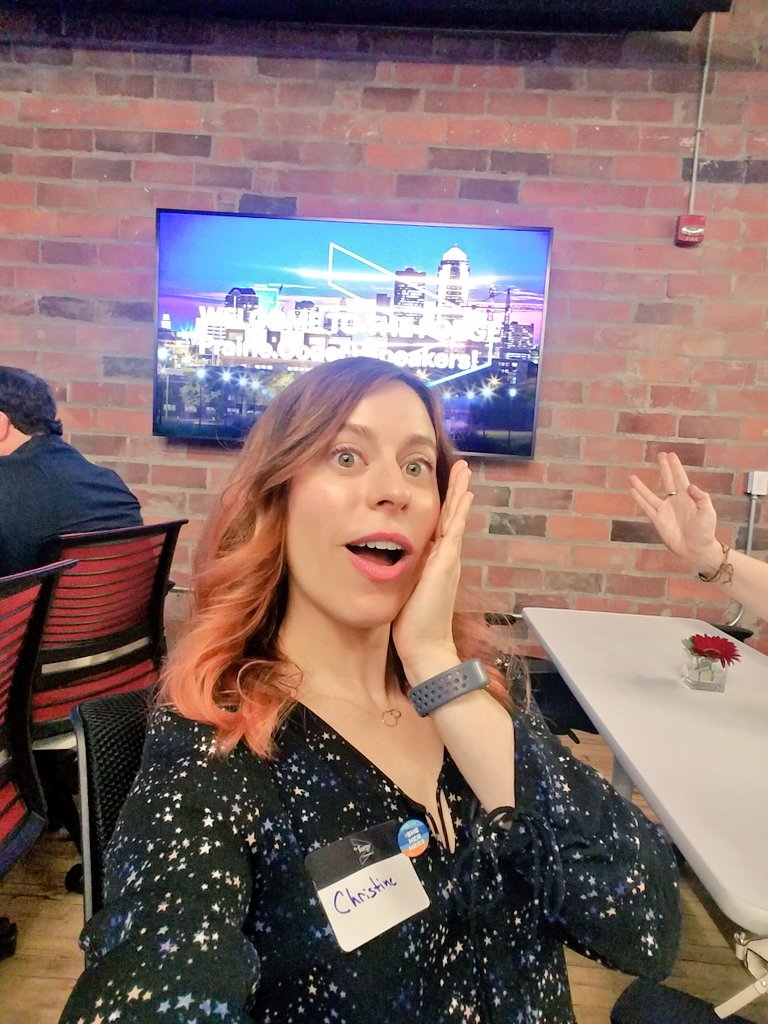 tech_christine's tweet image. Had fun @amegala speaker dinner in #desmoines for #prairiecode, @ashbzak's live long and prosper hand in background #speakerfriendsrock