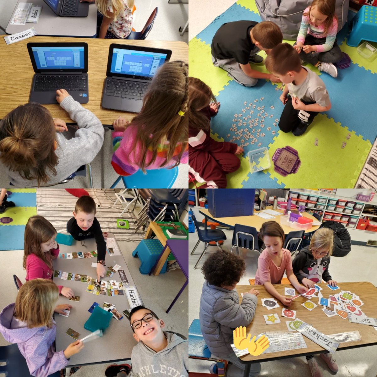 Began working in our #guidedmath and our #guidedlit centers today! We had so much fun exploring new ways to learn! What's your favourite way to learn?
#grade2 #handsonlearning #mathisfun