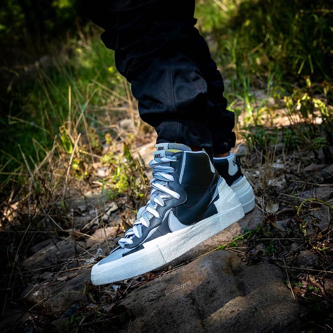sacai Nike Blazer Mid '77 スニーカー ブラックホワイト サカイ