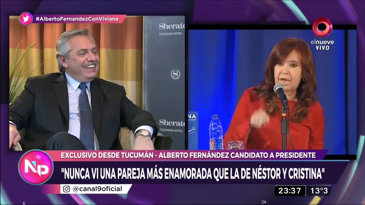 RETWTEAM's tweet photo. #TodosConAlberto  "Nunca ví una pareja más enamorada que la de Nestor y Cristina" @DanielGalvagno @DemComAr https://t.co/Ef2Yoz9tP7