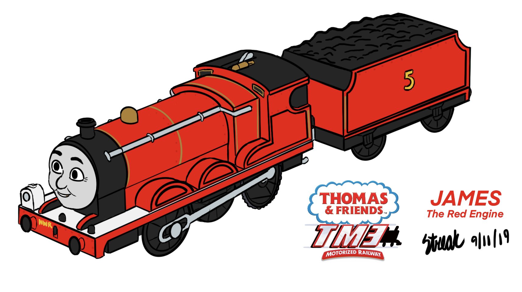 Stream James the Red Engine by ThomasDaTank