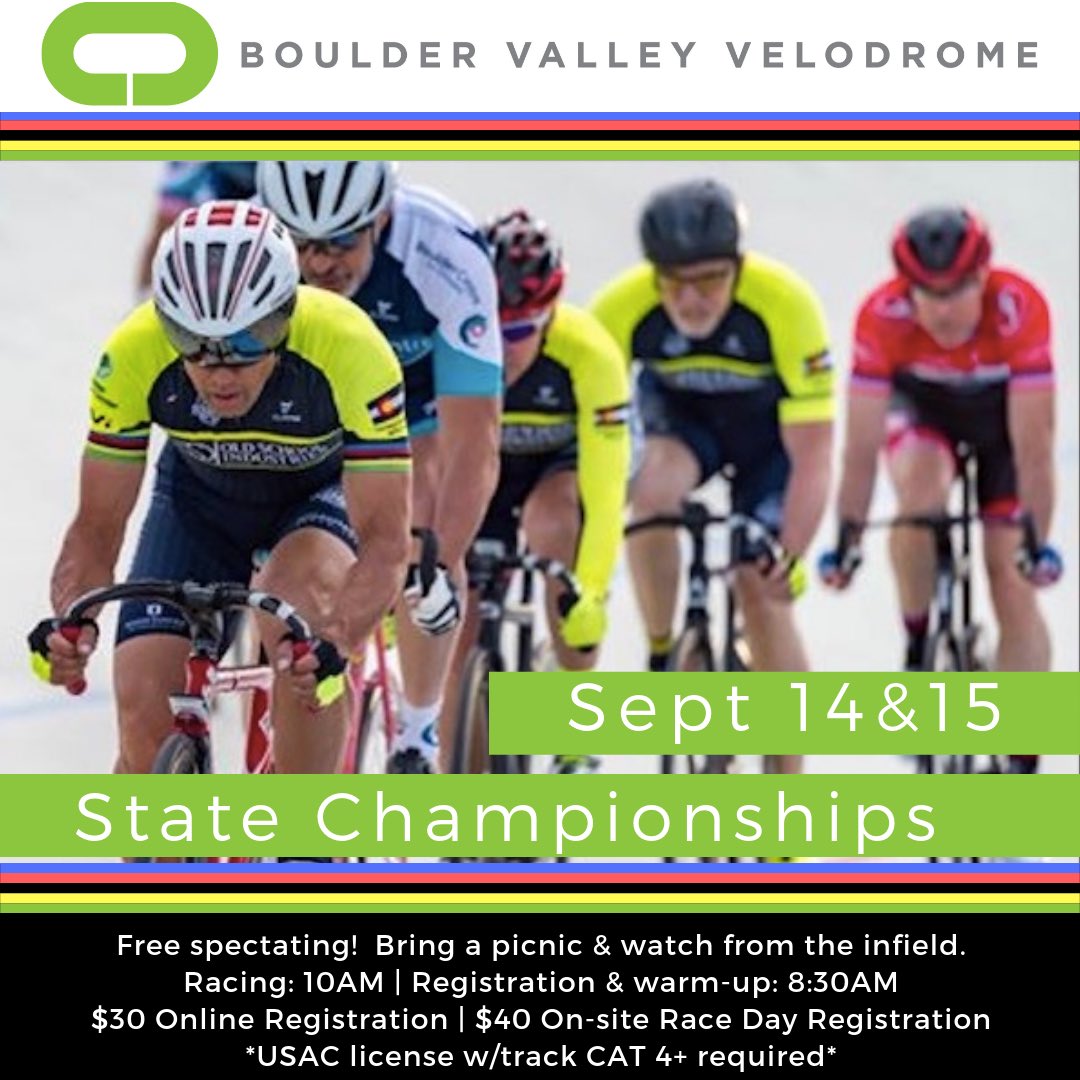 Colorado State Track Championships: 9/14 &amp; 15 - Sign up NOW!!!

mailchi.mp/e99f64c69b36/c…