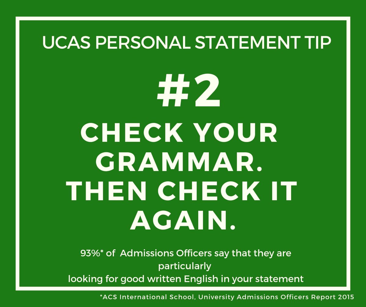 I've accepted the challenge to release 1 #UCAS  #PersonalStatement tip a day. If you're writing yours now, feel free to follow along!

#university #internationalstudents #uniapplications