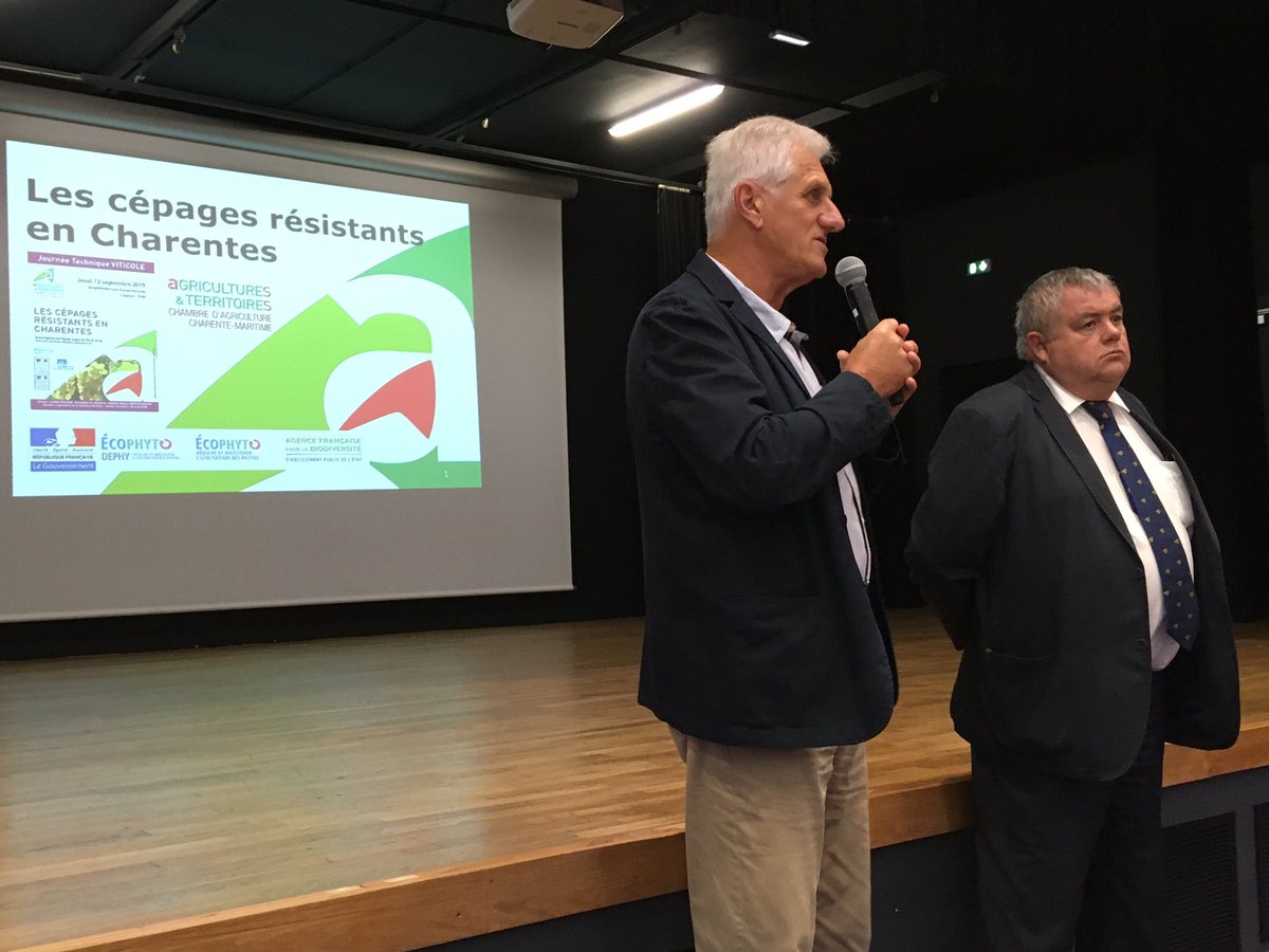#Viticulture : Journée cépages résistants en Charentes organisée par la <a href="/Chambagri17/">CA 17</a> à Saintes CC <a href="/Dephy_Ecophyto/">Réseau DEPHY</a> <a href="/vignevinfrance/">IFV</a> <a href="/mon_viti/">mon-viti</a> 🍇🍇🍇