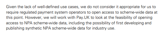 owenboswarva's tweet photo. Data in the payments industry https://t.co/VSkz2FYMQ1 | outcome following consultation on @ThePSR discussion paper | consultation responses https://t.co/rVQmLAY9Xl | #fintech #paymentsdata #datasharing https://t.co/B9O7TFV5Cf