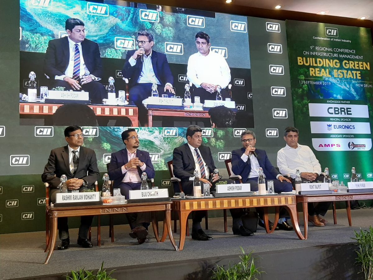 CBRE_India's tweet photo. #CBRELive
Ashish Podar, Executive Director, Enterprise Facilities Management, probes into the role of #Technology in linking all aspects of operational #efficiency to build a holistic ecosystem to manage #RealEstate
#CIIXCBRE #GreenRealEstate https://t.co/xVcjsepS1d