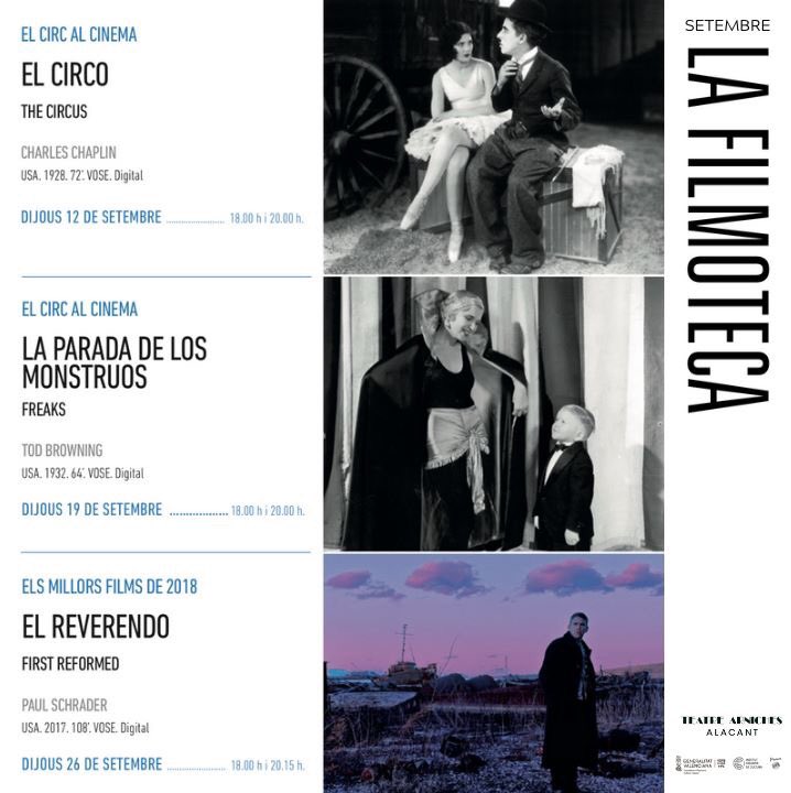 teatrearniches's tweet photo. IVC La Filmoteca de setembre al Teatre Arniches 🎥
#somcinema #somcirc #somteatrearniches
---
@teatrearniches @GVAivc @generalitat https://t.co/BRRWT3ckbt