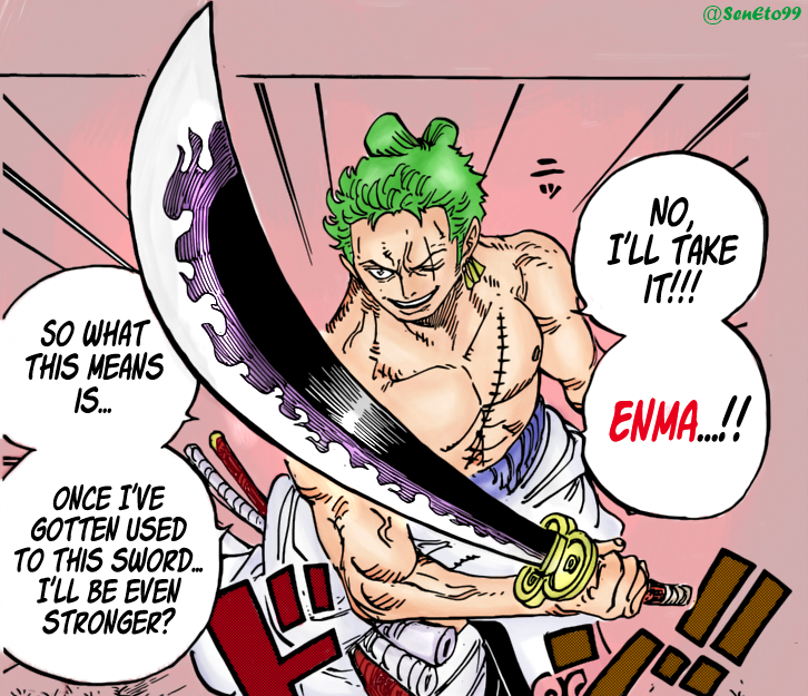 Sen Read Tokyo Ghoul The War That Will Shake The World Now Begins One Piece Chapter 955 Zoro Enma Color Onepiece955 Onepiece