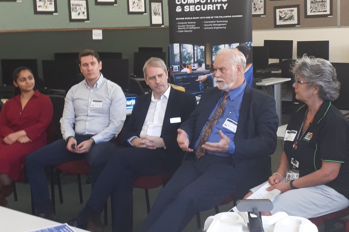 JohnCurtinCol's tweet photo. Super excited to be able to offer our TDS STEM #CyberTeacher Prof Learning online.
Thankyou to our industry panel for joining us today!
@mssgellis @DoonaB72 @EdithCowanUni @ASDGovAu @DayofSTEM @hiventio https://t.co/rgn96tHoud