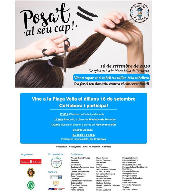 AxiciaHair's tweet photo. #axiciahair #yoSOYfuturo #joSOCfutur @PoliciatrsVALIEN #posatalseucap #PMTRSolidarietat #firadeterrasa #cancerinfantil #susanapoliciaterrasa #santgervasi  #bonanova @PatronalCecot #cecotcomerc @eixosbcn @BCN_Comerc @SJDbarcelona_es  @PulserasCandela https://t.co/nosDCZNy19 https://t.co/iAHW0QqhgW