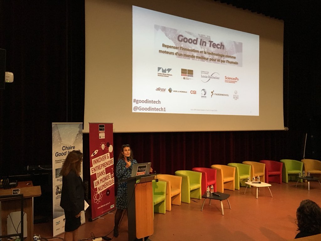 Ravie de participer au lancement de la Chaire Good In Tech pour réfléchir ensemble aux questions d’éthique et de responsabilité dans le numérique #goodintech <a href="/sciencespo/">Sciences Po</a> @TelecomParis_ @imt_bs <a href="/SycomoreAM/">Sycomore AM</a> <a href="/AG2RLAMONDIALE/">AG2R LA MONDIALE</a> <a href="/LouisBachelier/">Institut Louis Bachelier</a> <a href="/Fabernovel/">EY Fabernovel</a> <a href="/Danone/">Danone</a>