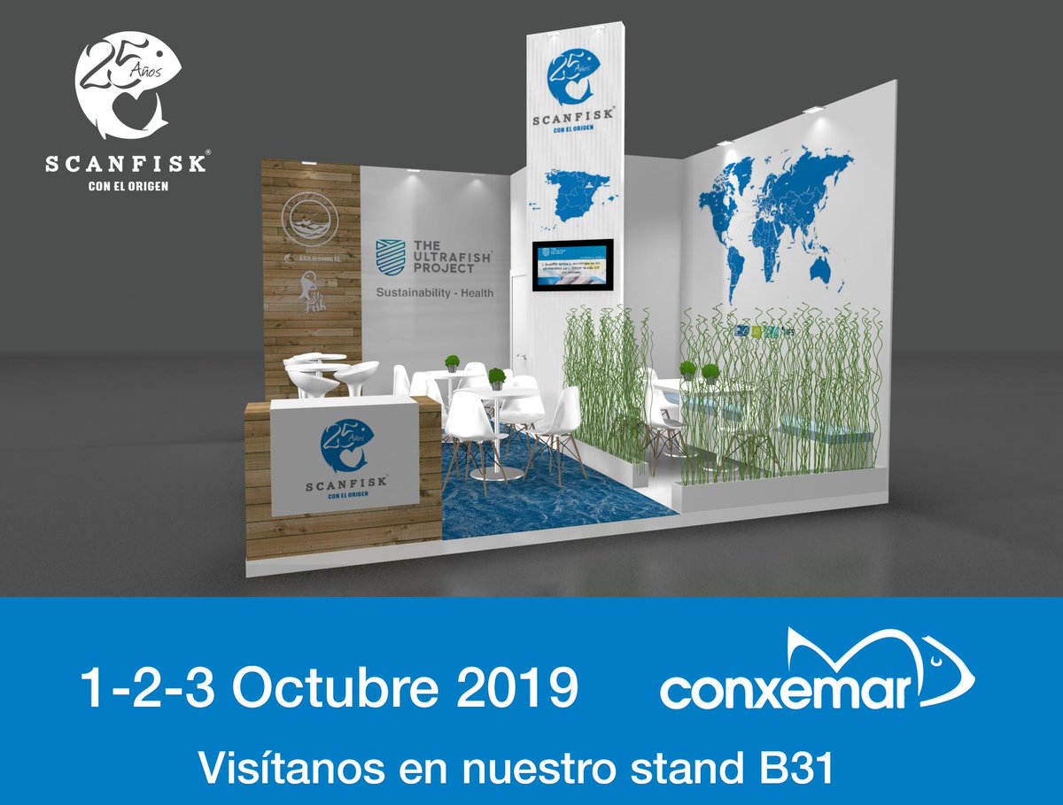 Ultrafish_'s tweet photo. Queda menos de un mes para Conxemar 2019. Visita el stand B31 de @Scanfisk y conoce más acerca de ULTRAFISH. 

¡Nos vemos! 😉

#Conxemar https://t.co/6LKnoxcVI0