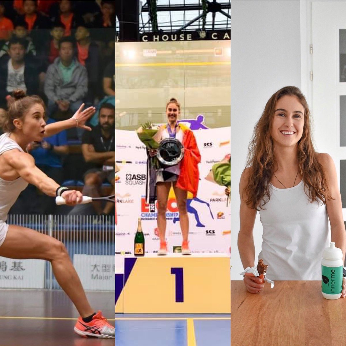 Wauw, we hebben een Europese kampioene onder onze 'innerme' topsport-ambassadeurs. 
Dikke Proficiat Nele Gilis met je eerste Europese titel squash!! 
Ze versloeg in de finale een Française op het EK in Boekarest nadat ze al heel het tornooi domineerde.
Nature keeps you going!