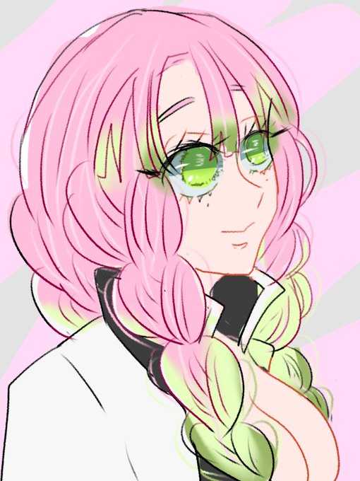 垢移行▶︎固ツイ見てくださいさんがTwitterに投稿した甘露寺蜜璃(鬼滅の刃)のイラスト。
