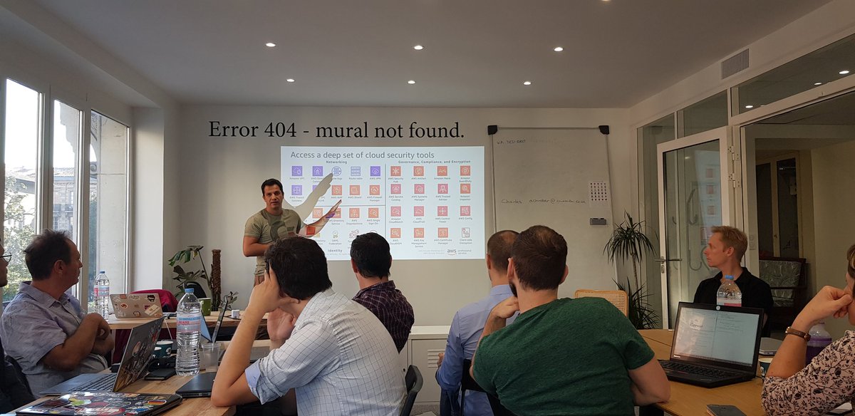 RevolveToulouse's tweet photo. AWS Security Bootcamp Toulouse. C'est maintenant chez @d2siToulouse https://t.co/aAcT0bFeFE