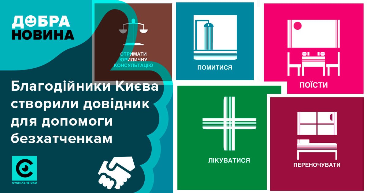 Благодійники видали довідник для допомоги безхатченкам "Де в Києві поїсти, помитися, переночувати" homelesshelp.me
Його передадуть в усі організації та структури, які працюють з безхатченками, а також самим людям вулиці. 
#Opendata #Суспільнеоко #ДобраНовина #безхатченки