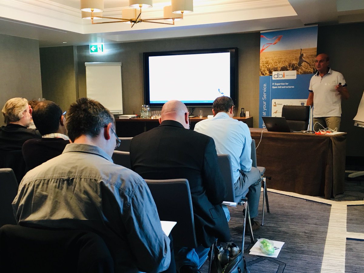 elisetta1984's tweet image. It’s time for @MendiSaid to present “How can Docker help MariaDB for disaster/recovery” @dbiservices #dbievent #open4tech #besharing